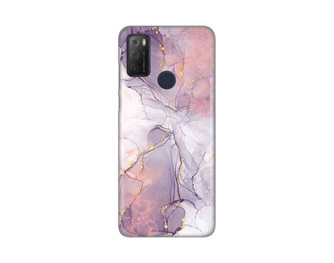 Silikonska futrola PRINT - Alcatel 1S (2021)/3L (2021)/A1 Alpha 21 Pink Marble.