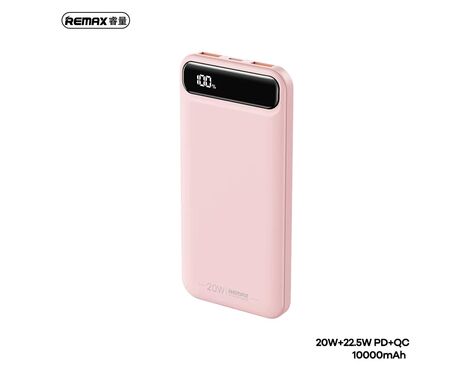 Univerzalna Back Up Baterija REMAX Bole Series RPP-520 PD20W+QC22.5W Fast Charging 10000mAh pink.