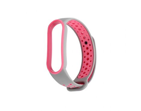 Narukvica - smart watch Xiaomi Mi Band M5/M6 siva pink.