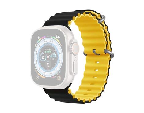 Narukvica Moye Smart Watch Ocean Strap 44/45/49mm Black/Yellow.