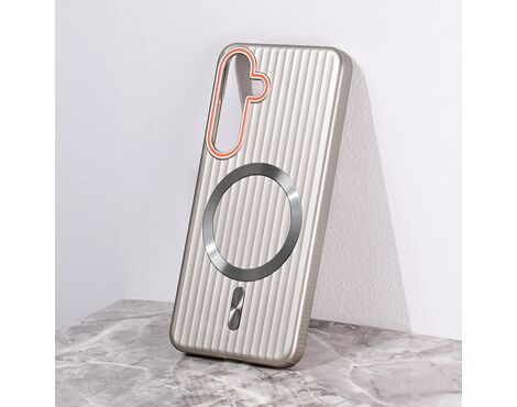 Futrola Magsafe Stripe - Samsung S921B Galaxy S24 siva.