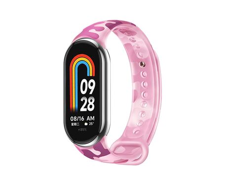 Narukvica - smart watch Xiaomi Mi Band M8/M9 army pink.