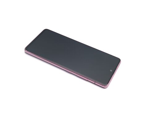 LCD displej (ekran) - Samsung A516 Galaxy A51 5G + Touch screen + frame pink Full ORG EU (GH82-23124C/23100C/22945C) (MS).