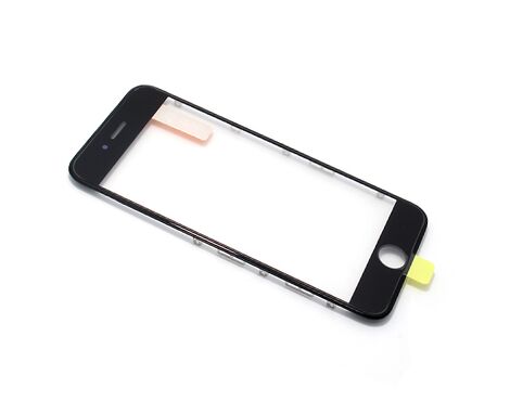 Staklo touchscreen-a - Iphone 6G sa frejmom + oca black (crni) (MS).