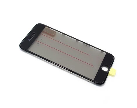 Staklo touchscreen-a - Iphone 6S sa frejmom + oca i polaroid black (crni) ORG (MS).