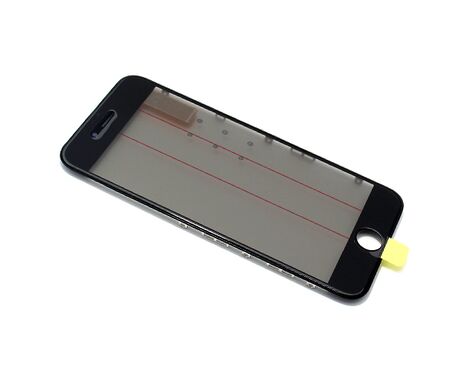 Staklo touchscreen-a - Iphone 6G sa frejmom + oca i polaroid black (crni) ORG (MS).