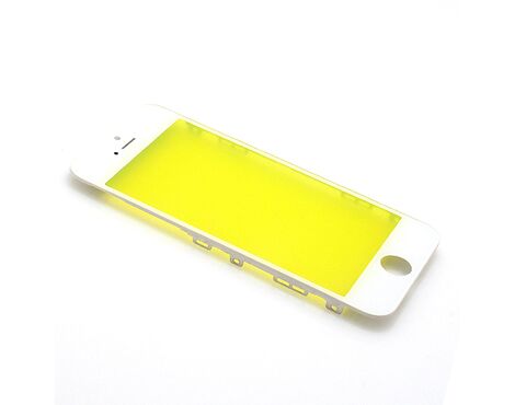 Staklo touchscreen-a - iPhone 5 sa frejmom white (beli) (MS).