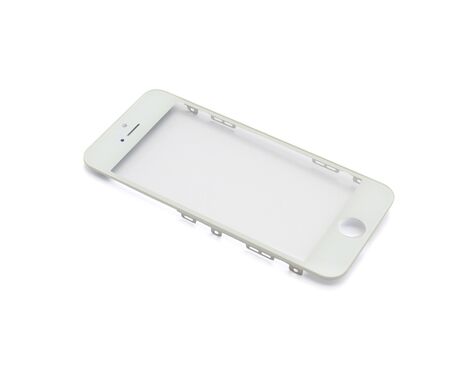 Staklo touchscreen-a - Iphone 5S sa frejmom + OCA sticker white (beli) (MS).