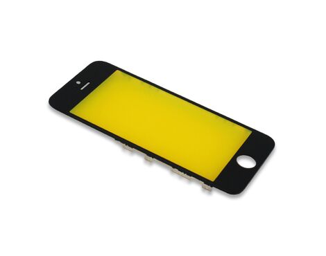 Staklo touchscreen-a - Iphone 5S sa frejmom black (crni) (MS).