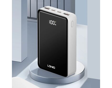 Back up baterija LDNIO PQ22 20000mah, 22.5W wireless, crno bela.