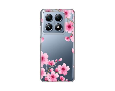 Silikonska futrola PRINT Skin - Xiaomi 14T Pro Rose Flowers.