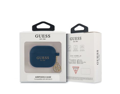 Futrola Guess Silicone - Airpods 3 4G Charm plava (GUA3LSC4EB).