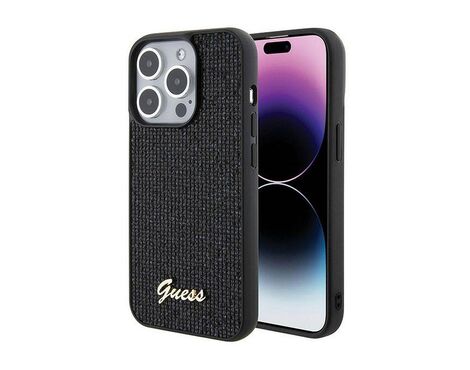 Futrola Guess Hc PU Disco Script Metal - iPhone 15 Pro 6.1 (GUHCP15LPMSDGSK).