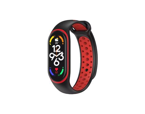 Narukvica - smart watch Xiaomi Mi Band M7 crno crvena.