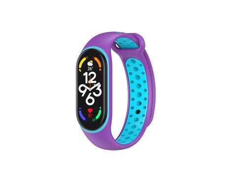 Narukvica - smart watch Xiaomi Mi Band M7 ljubicasto plava.