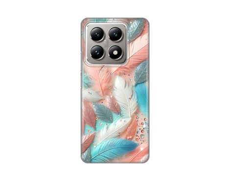 Silikonska futrola PRINT - Xiaomi 14T Pastel Feathers.