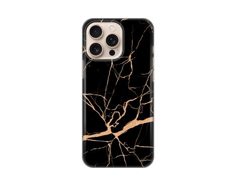 Silikonska futrola PRINT - iPhone 16 Pro Max 6.9 All black (crni).