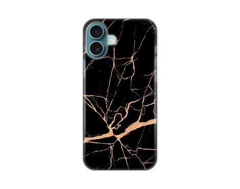 Silikonska futrola PRINT - iPhone 16 Plus 6.7 All black (crni).