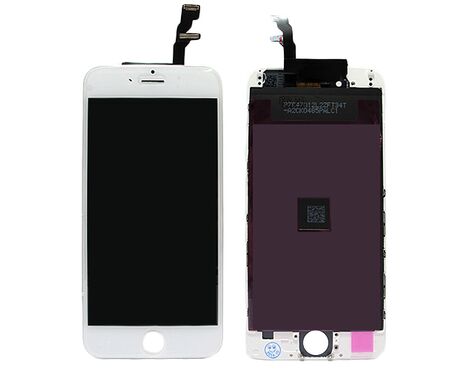 LCD displej (ekran) - Iphone 6G + Touch screen white (beli) high copy (MS).