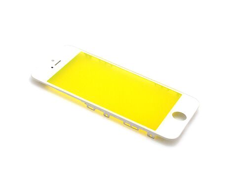 Staklo touchscreen-a - Iphone 5S sa frejmom white (beli) (MS).