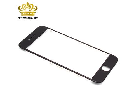 Staklo touchscreen-a - Iphone 6S + frame + OCA stiker (Crown Quality) black (crni) (MS).