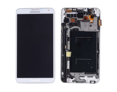 LCD displej (ekran) - Samsung N7505/Galaxy Note 3 Neo+touch screen beli Service Pack ORG/GH97-15540B.