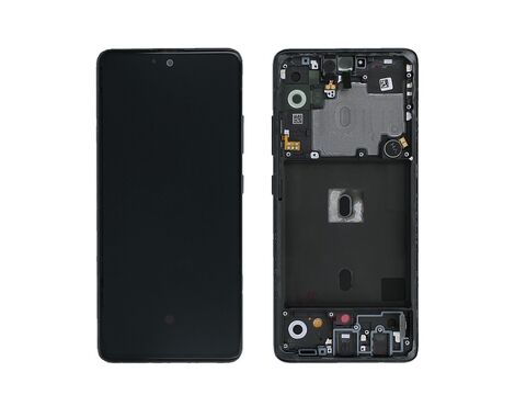 LCD displej (ekran) - Samsung A516/Galaxy A51 5G 2020+touch screen crni+frame Service Pack ORG/GH82-23100A.