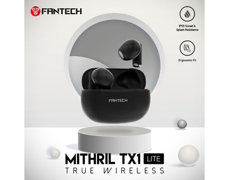 Bluetooth slusalice Fantech TX1 Lite Mithril crne.