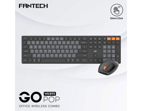 Combo mis tastatura wireless Fantech WK-895 crni.