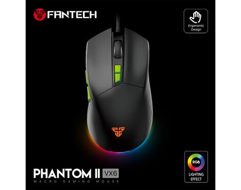 Mis Gaming Fantech VX6 Phantom II crni.