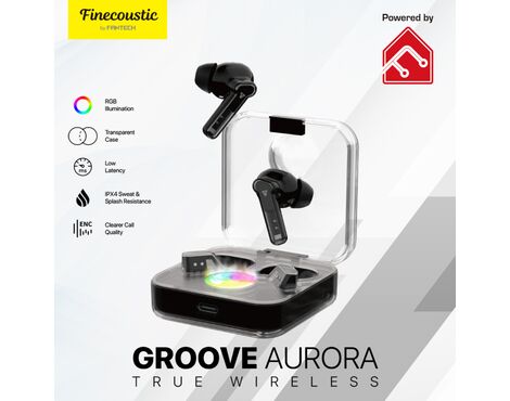 Bluetooth slusalice Fantech TX-3 Groove Aurora crne.