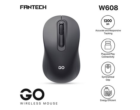 Mis Wireless Fantech W608 GO crni.