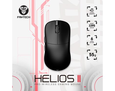 Mis Wireless Gaming Fantech XD3 (V3) 1K Helios II crni.