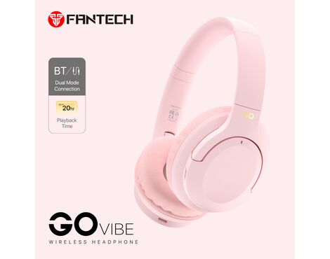 Bluetooth slusalice Fantech GO Vibe WH05 pink.