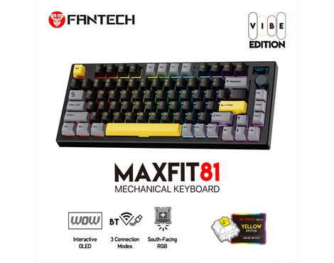 Tastatura Mehanicka Gaming Fantech MK910 RGB Vibe Maxfit 81 Vibrant Utility Wireless (Yellow switch).