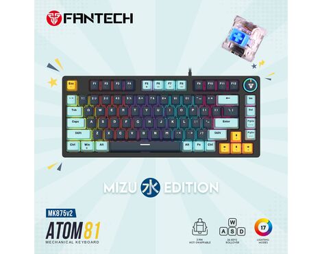 Tastatura Mehanicka Gaming Fantech MK875 RGB Atom 81 Navy (Blue switch).