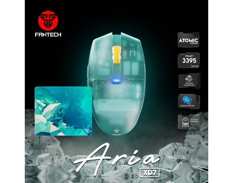 Mis Wireless Gaming Fantech XD7 Aria plavi sa podlogom Fantech MP353 Agile plava.