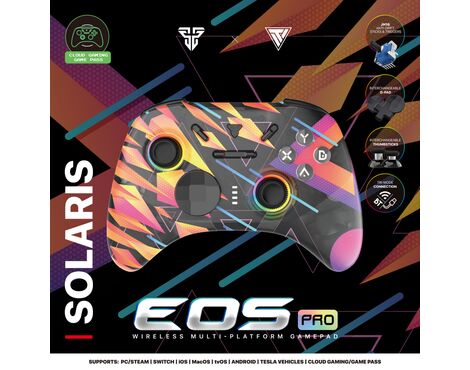 Joypad wireless Fantech WGP15 EOS PRO multiplatform RGB rainbow.