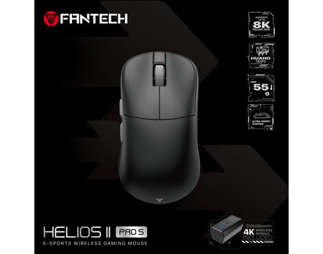 Mis Wireless Gaming Fantech XD3 (V3) PRO 8K Helios II crni sa ACM03 (dongle).