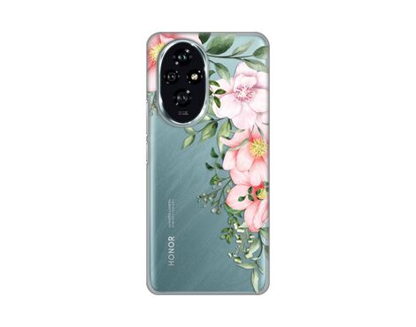 Silikonska futrola PRINT Skin - Huawei Honor 200 Gentle Rose Pattern.