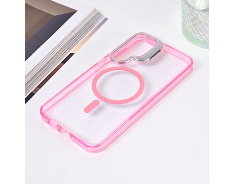 Futrola Magsafe Transparent - Samsung S926B Galaxy S24 Plus pink.