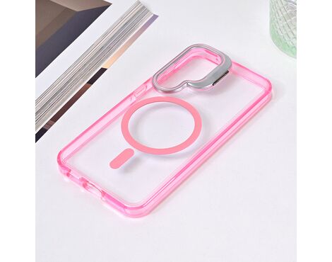 Futrola Magsafe Transparent - Samsung S921B Galaxy S24 pink.