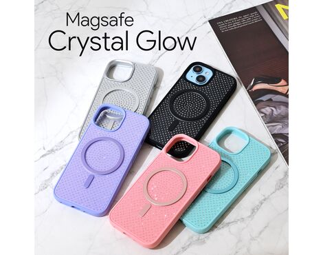 Futrola - Magsafe Crystal Glow za iPhone 16 Pro srebrna.