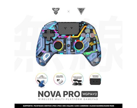 Joypad wireless Fantech WGP14V2 NOVA PRO multiplatform plavi.