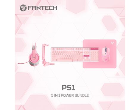 Combo set Gaming Fantech P51 Power 5u1 Sakura.