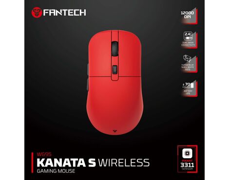 Mis Wireless Gaming Fantech WG9S Kanata S crveni.