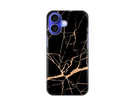 Silikonska futrola PRINT - iPhone 16 6.1 All black (crni).