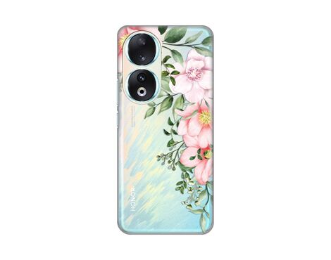 Silikonska futrola PRINT Skin - Huawei Honor 90 Gentle Rose Pattern.