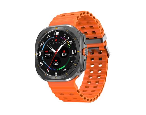 Smart watch DT WATCH ULTRA crni (narandzasta silikonska narukvica) (MS).