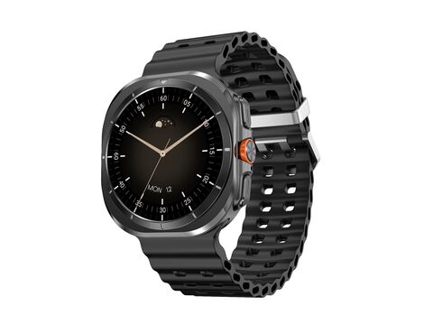 Smart watch DT WATCH ULTRA crni (crna silikonska narukvica) (MS).